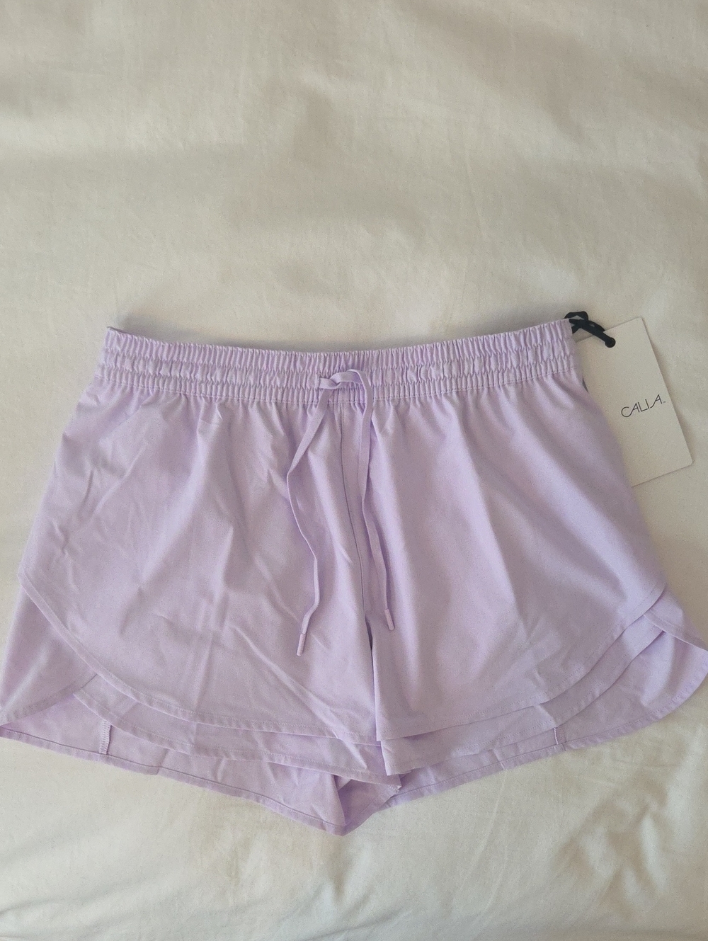 NWT CALIA By Carrie Underwood Lilac Drawstring Women's Athletic Shorts